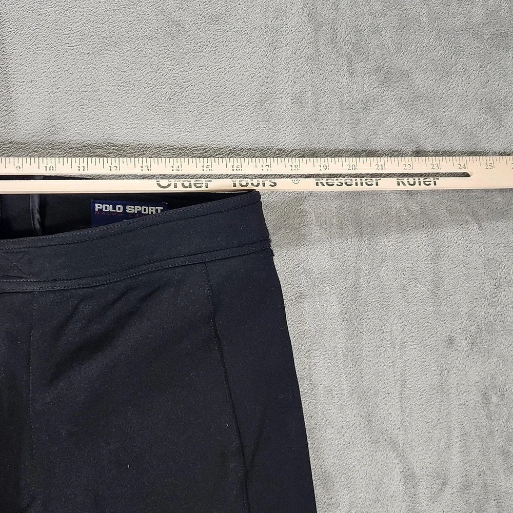 Vintage Polo Sport Ralph Lauren Snow Pants Mens 33x30 Black Stirrup Ski Zip Cuff